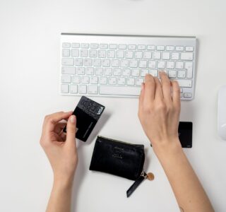 Free Person Shopping Online Stock Photo