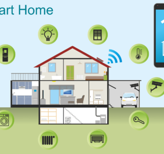 Free smart home house technology vector