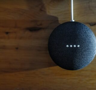 blue ball on a wooden surface