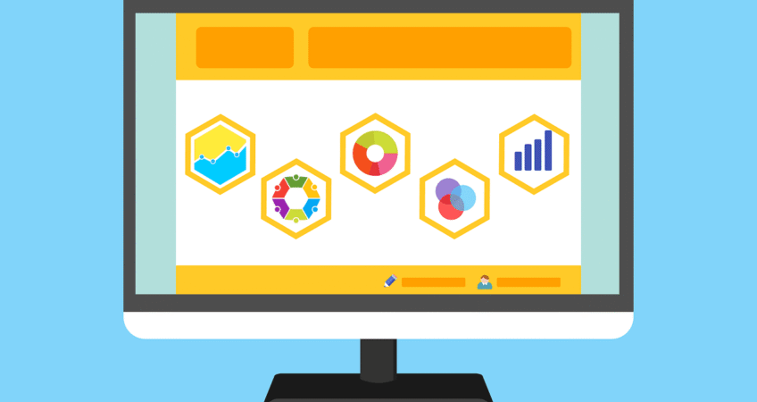 Free statistic survey website vector