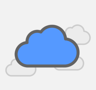 Free cloud storage icon vector