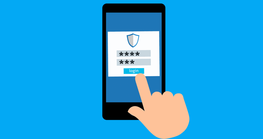 Free password login sign vector