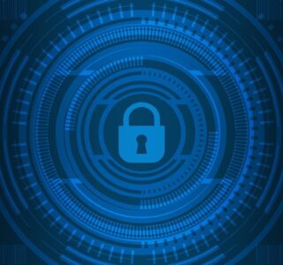 Free cyber security technology network illustration