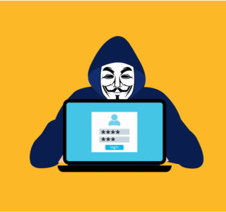 Free hacker anonymous cybersecurity vector